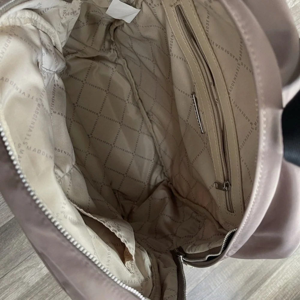 Steve Madden Tan Backpack Modern Design - Picture 6 of 10